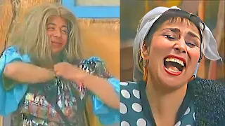 سهير البابلي مش قادرة تمسك نفسها من الضحك لما احمد ادم غلط فى الكلام ونسي النص ع المسرح صريخ ضحك 