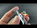 wholesale 3d mini sneaker keychains shoe keyring for Nike Dunk Low Retro White Black Panda