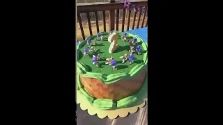 Sonic and Tails running Cake Zoetrope animation