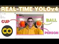 Real-time YOLOv4 Object Detection on Webcam in Google Colab Images and