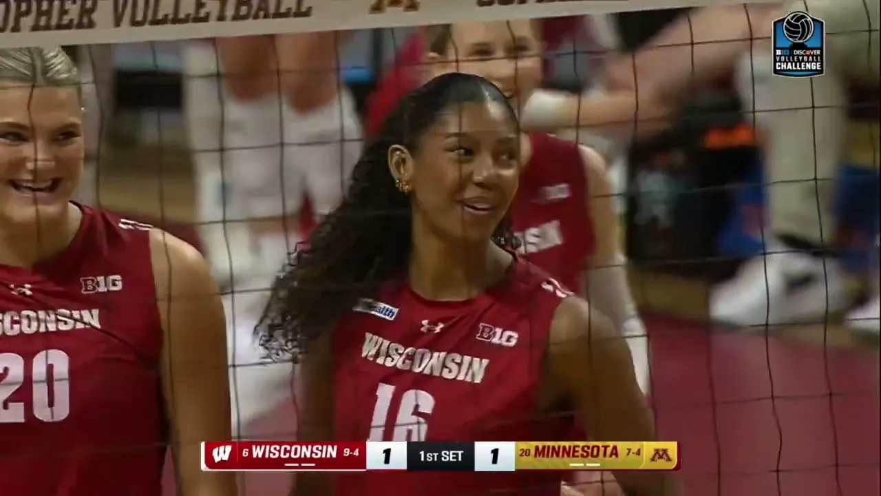 Highlights at Minnesota || Wisconsin Volleyball || Oct. 4, 2026