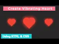 create heart shape using Html CSS Animation CSS pulse heart PWOS