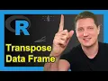 Transpose Data Frame in R Example Rotate Matrix Table with t Function Numeric Row Column