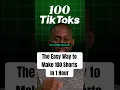 How To Make 100 TikTok Videos In A Day With Vizard AI #shorts