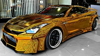 $1 Million Golden Nissan GT-R - Full Interior & Exterior Details