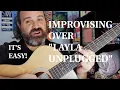 Download Lagu Stealing And Simplifying Clapton : Layla Unplugged Guitar Solo Improvisation Lesson