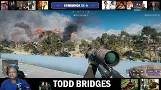 Todd Bridges is live with fornite or Marvel Rivals
