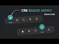 Magic Navigation Menu Indicator using HTML CSS Javascript Navigation Bar in HTML and CSS