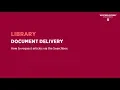 Document Delivery - How to request articles via the Searchbox