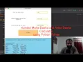 Vedic Kundli Maha-Dasha Antar-Dasha Calculator using Python Tkinter