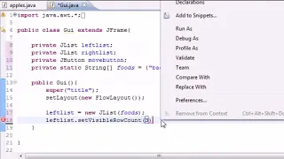 Java Programming Tutorial 72 Multiple Selection List