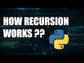 Data Structures and Algorithms in Python Course How Recursion Works - Part 5