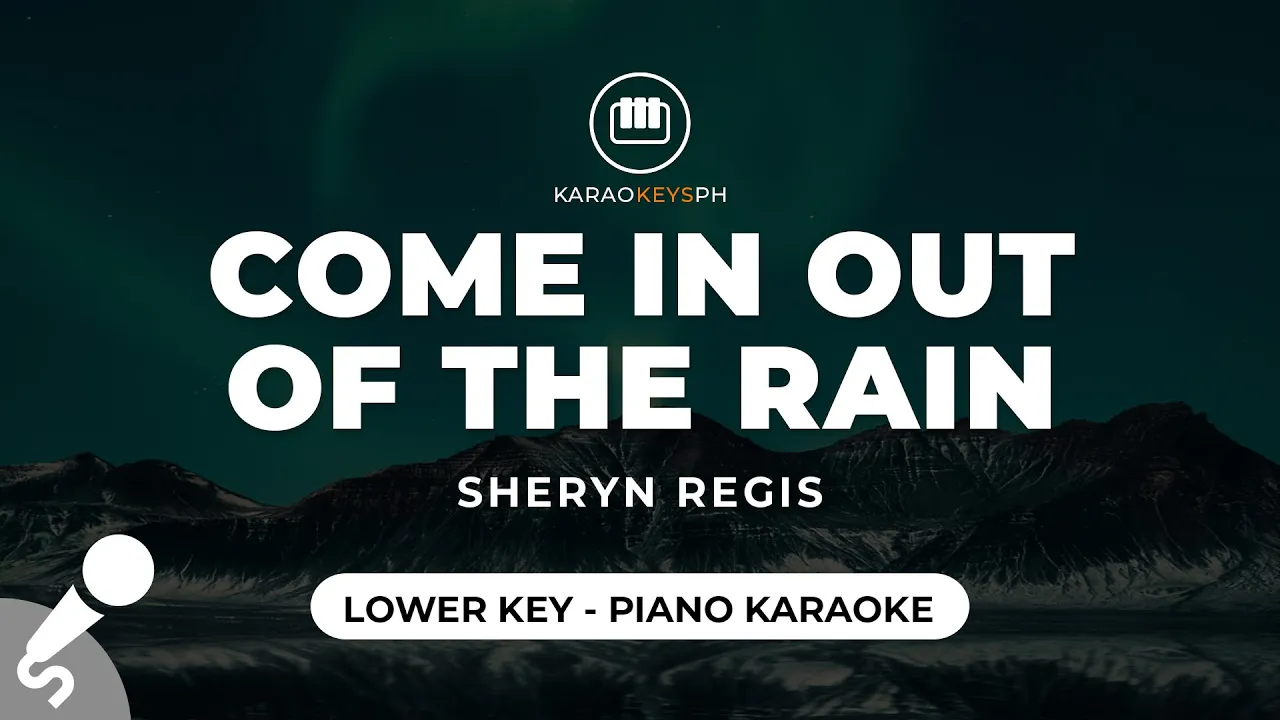 Come In Out Of The Rain - Sheryn Regis (Lower Key - Piano Karaoke)