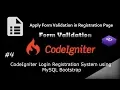 CodeIgniter 3 Complete Login and Registration System with MySQL and Session Part