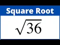 Square Root 36