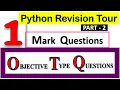 Objective Type Questions Part-2 Python Revision Tour CBSE Class 12 Computer Science Python