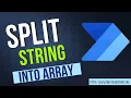 Power Automate Convert String to Array Split Expression in Power Automate