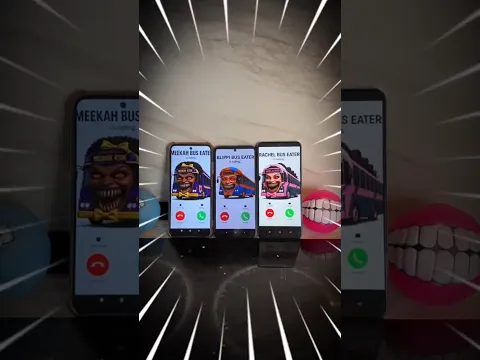 MEEKAH, RACHEL, BLIPPI BUS EATER IS CALLING KING BRICK!
