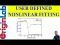 User Defined Nonlinear Fitting Using OriginLab 2021 - 28