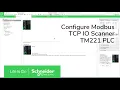 How do I configure the Modbus TCP IO Scanner for M221 Schneider Electric
