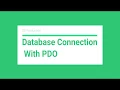 Database Connection with PDO 100 Working Queries Create Fetch Update Delete