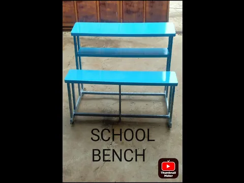 Download MP3 Three seater school bench#school furniture#youtube#desk and seating@SaisteelproductGodhra