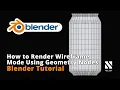 How to Render in Wireframe Mode using Geometry Nodes Blender Tutorial