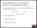 92 Use Exponential Functions to Compute Compound Interest 4 2