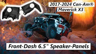 2017-2024 Can-Am Maverick X3 Front-Dash 6 5 Speaker-Panels - SSV Works