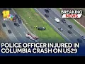 Breaking Officer injured in crash on US 29 in Columbia