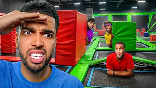 BETA SQUAD HIDE SEEK IN TRAMPOLINE PARK