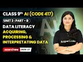 Acquiring Processing Interpretating Data - Data Literacy Class 9 AI Unit 2 CODE 417 Part B
