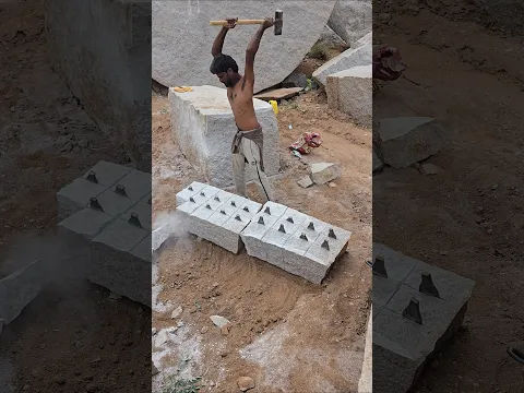 Super Speed Granite Work: సూపర్ స్పీడ్ గ్రానైట్ కటింగ్ | Super Speed Granite Work Techniques ⚡🔨