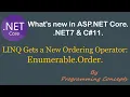 LINQ Gets a New Ordering Operator Enumerable Order Implement I Comparable for complex object