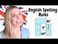 English Spelling Patterns Explained ER IR UR Rules Common Exceptions
