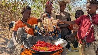 Never Seen Before - How Hadzabe Cooking Different Meal with Traditional Africa Recipies