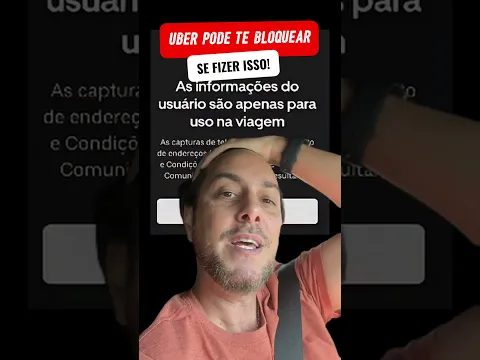 🚨 A UBER PODE BLOQUEAR SUA CONTA POR CAUSA DE UM PRINT!￼