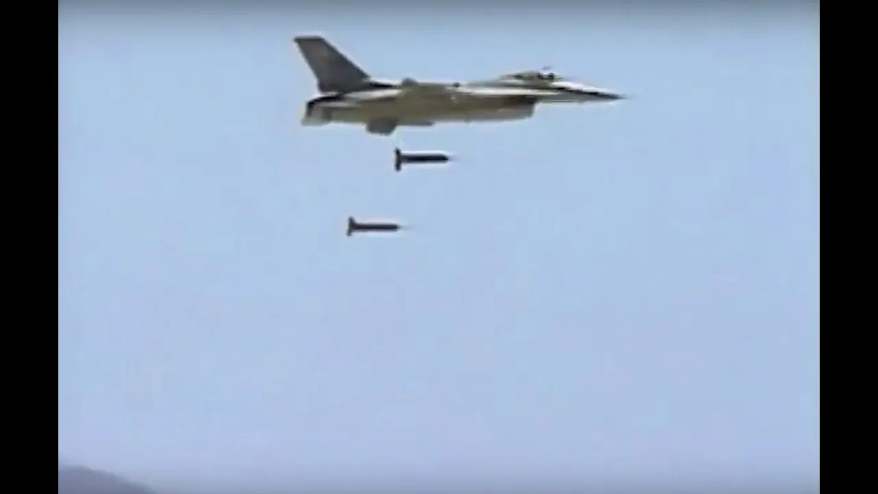 U.S. Air Force F-16 Cluster Drop U.S. Air Force F-16 Cluster Drop