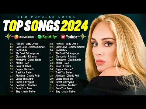 Download MP3 Adele, Rihanna, Taylor Swift, Selena Gomez, The Weeknd, Justin Bieber, Dua Lipa, Sia🌻🌻Top Hits 2024