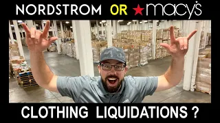 Brand Name Clothing Pallet Liquidations over 500 000 at Resale Value Nordstrom or Macys Apparel