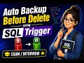 Auto Backup Before Delete using SQL Trigger MySQL Practical Demo by JustAddLogic