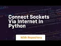 Connect sockets via internet in python