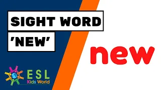 Sight Word New Tricky Word New For Preschool Kids 