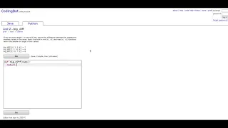 List-2 big - diff Python Tutorial Codingbat com