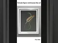 Abstract female figure using python turtle