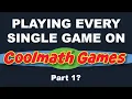 The Biggining Playing Every Single Game on Cool Math Games