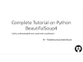 BeautifulSoup Complete Tutorial Parsing HTML pages using BeautifulSoup Cricket Analytics