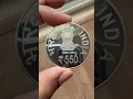 Lagu Indian 550 Rupees silver commemorative coin #coin #status #short #currency #collection #silvercoins