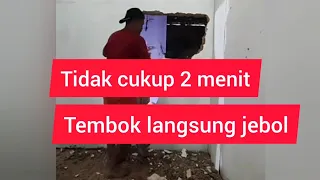 Download cara jebol dinding beton cuma pakai palu dan betel || menjebol dinding beton MP3