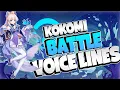 Sangonomiya Kokomi ALL Battle VOICE LINES (JP DUB/ENG SUB) | Genshin Impact